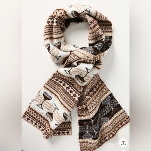 Anthropologie Maeve Espresso Martini Scarf